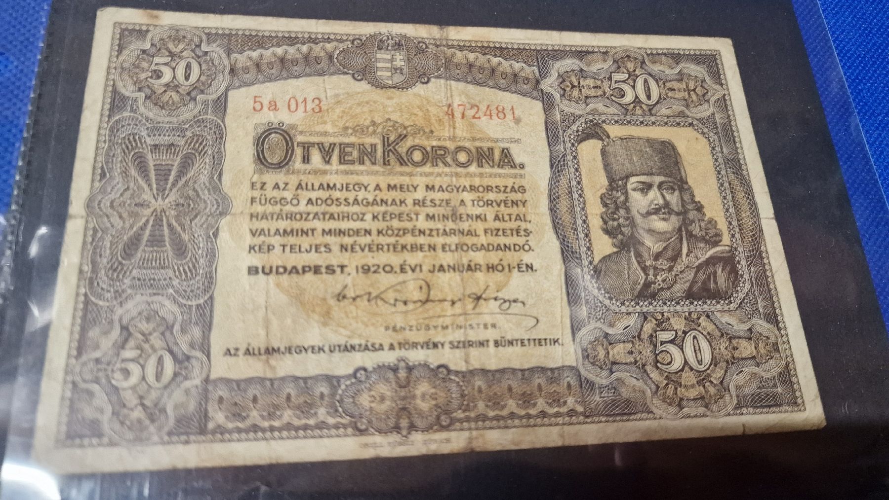Banconote: Banknote Ungary 1920 – Usato da Herisau venduto da Antiques.AR