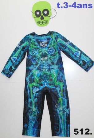 Costume squelette / Skelett t. 3 - 4 ans