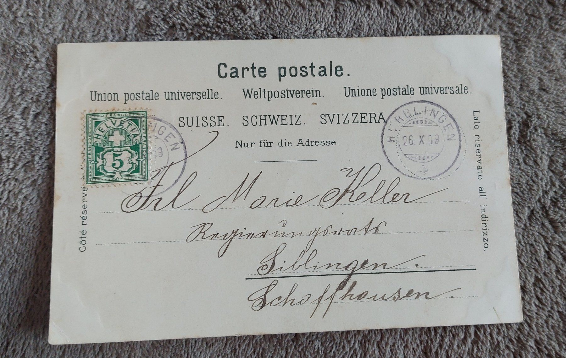 Cartes postales: Lohn Liho 1899 Schaffhausen – D'occasion à Opfertshofen SH par museumswert 1