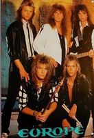 Europe Blechschild Metal Rock Band