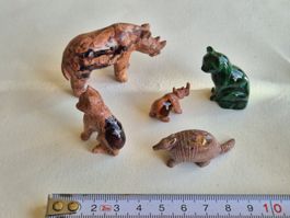 Malachit Feueropal Nashorn Katze  Handarbeit Unikat Opal