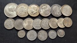Lot: 159gr. Silbermünzen aus aller Welt ab 1872