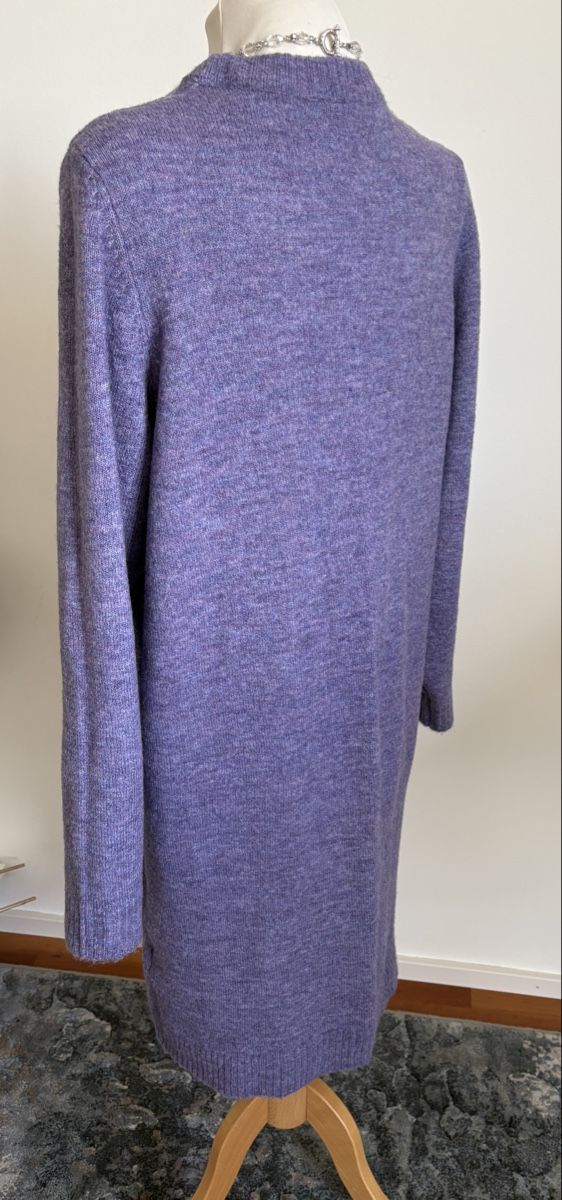 Vestiti: Langer Strickpullover Pulloverkleid Lila L 42 – Usato da Rheinfelden venduto da nad_6hrl 1
