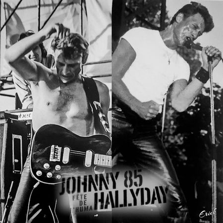 T-shirt Johnny Hallyday 85, vintage M215