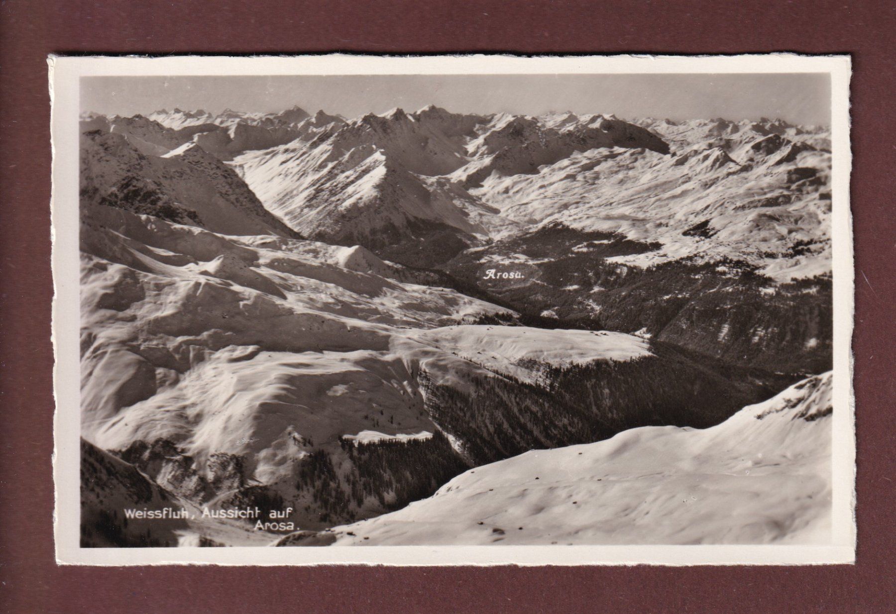 Ansichtskarten: WEISSFLUH - Aussicht auf Arosa – Gebraucht aus Pully von nicecards-shop