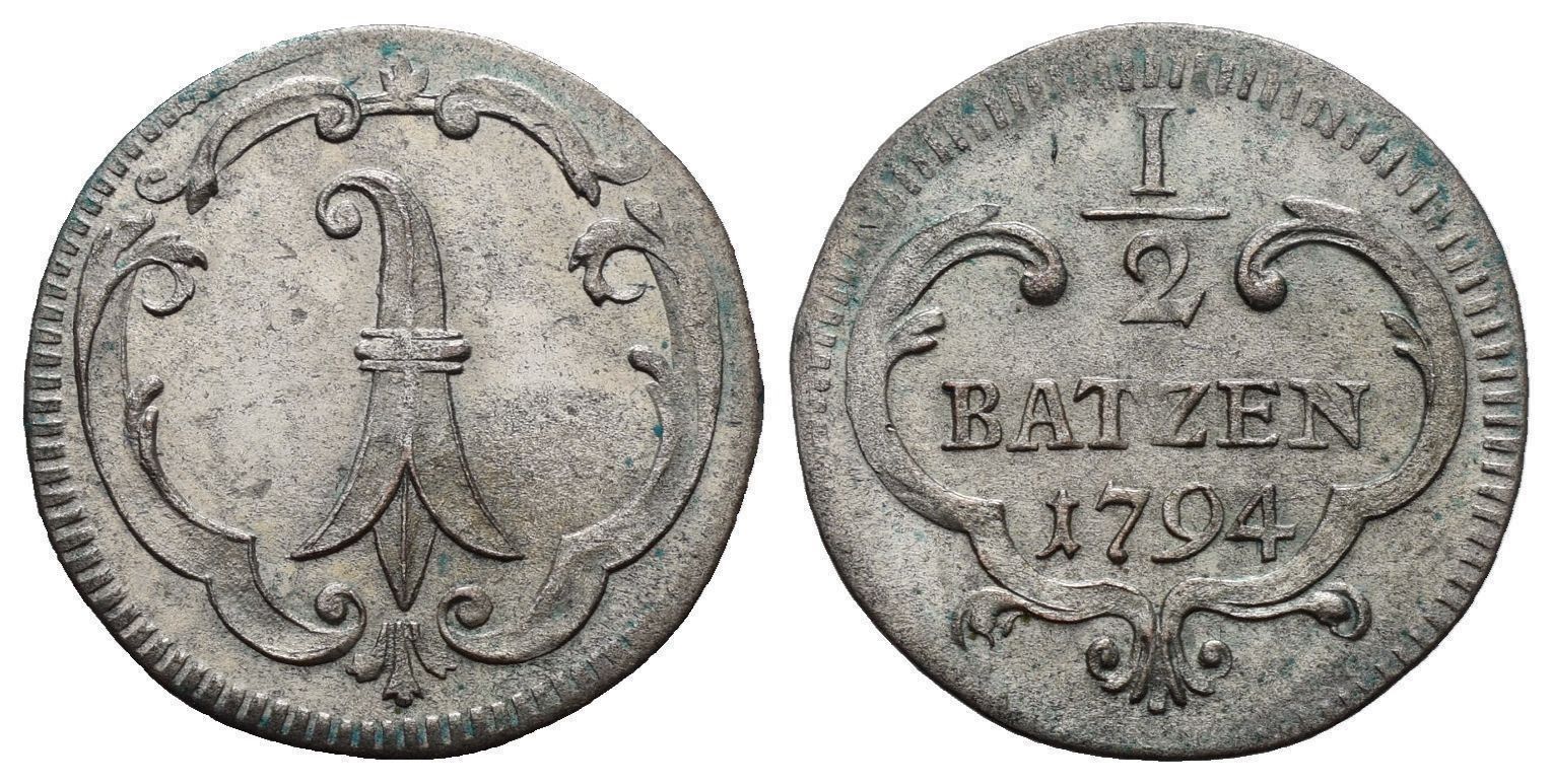 Alle Münzen: Basel Halbbatzen 1826  /763 – Gebraucht aus Trimbach von Solothurn1