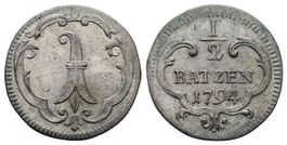 Basel Halbbatzen 1826  /763