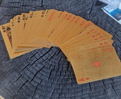 Goldiges Pokerkarten Set
