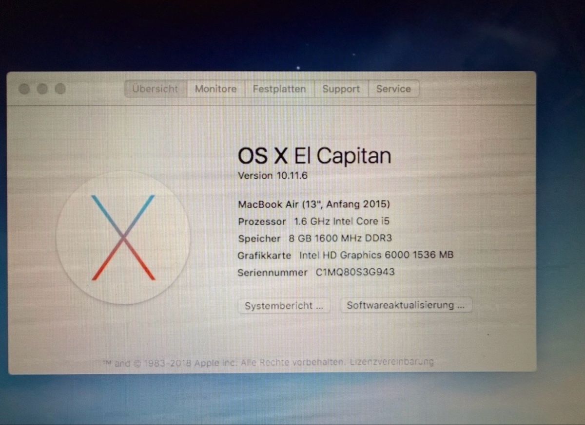Apple Notebook: Apple MacBook Air 13“ 2015 – Usato da Subingen venduto da mle_75kc 1