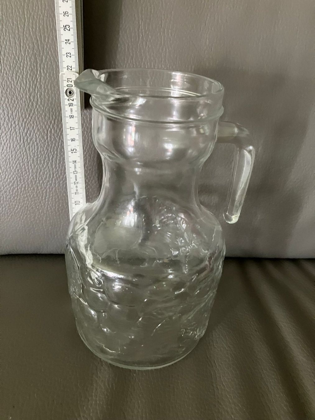 Caraffe: Brocca di vetro trasparente – Usato da Melano venduto da H-Sara 1