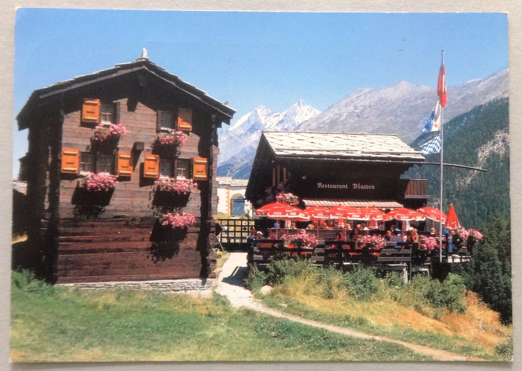 Cartes postales: Restaurant Blatten 1750 m ü.M. – D'occasion à Fétigny par Billy2miny
