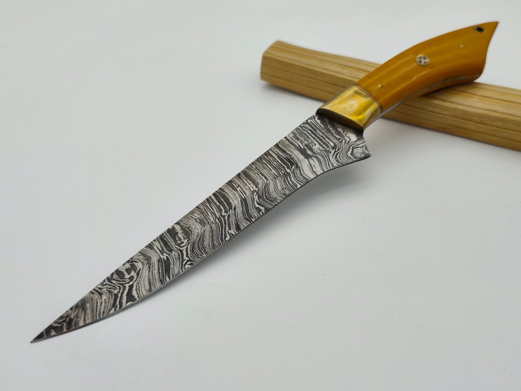 Coltelli da cucina: GEPRÜFT B Damast Messer Chefmesser Knife Damastmesser – Nuovo e nell'imballaggio originale da Arlesheim venduto da Premius_1 1