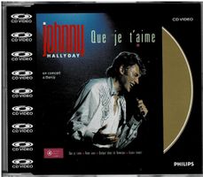 JOHNNY HALLYDAY - CD Vidéo - A BERCY - QUE JE T ' AIME -1988
