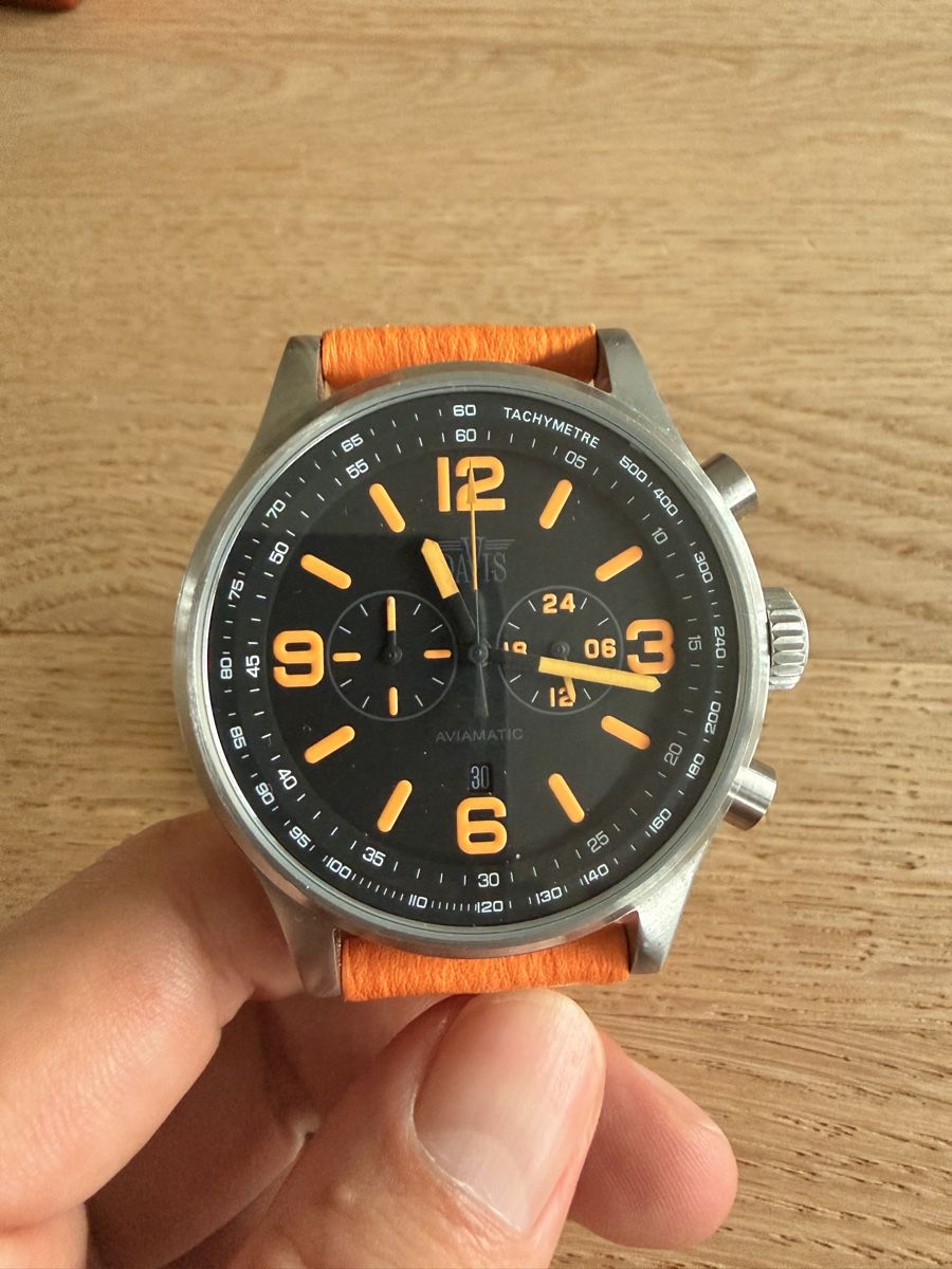 Bracciali & Braccialetti: DAVIS Herren Armbanduhr Orange – Usato da Zürich venduto da Spark8 1