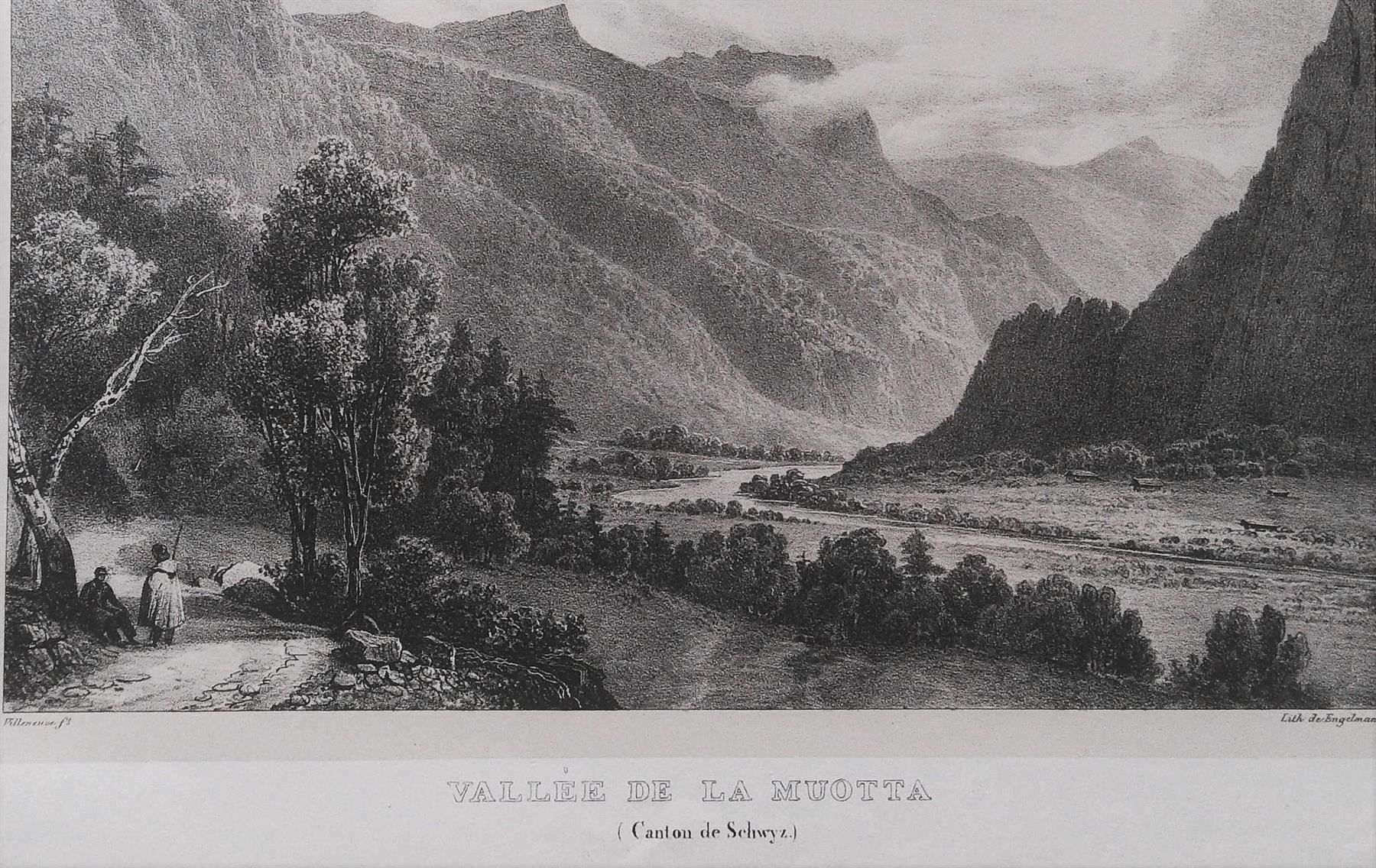 Incisioni: Muota Schwyz Litho von Engelmann – Usato da Rafz venduto da Helvet32 1