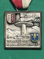 Schützenfest Medaille Saas-Fee 1968 Kranzauszeichnung