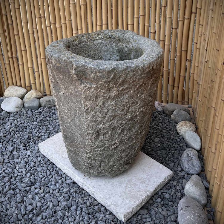 Antik Granittrog Wassertrog Steintrog Garten Deko 50cm groß Kaufen