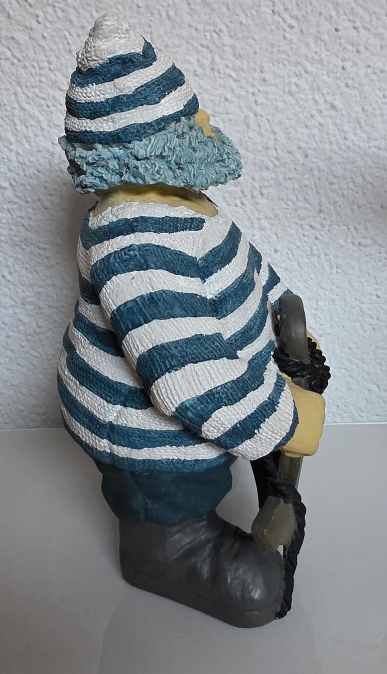 Statuette: Dekofigur Seemann mit Anker, maritim, ca. 25cm hoch – Usato da Rheinsulz venduto da Dred 6