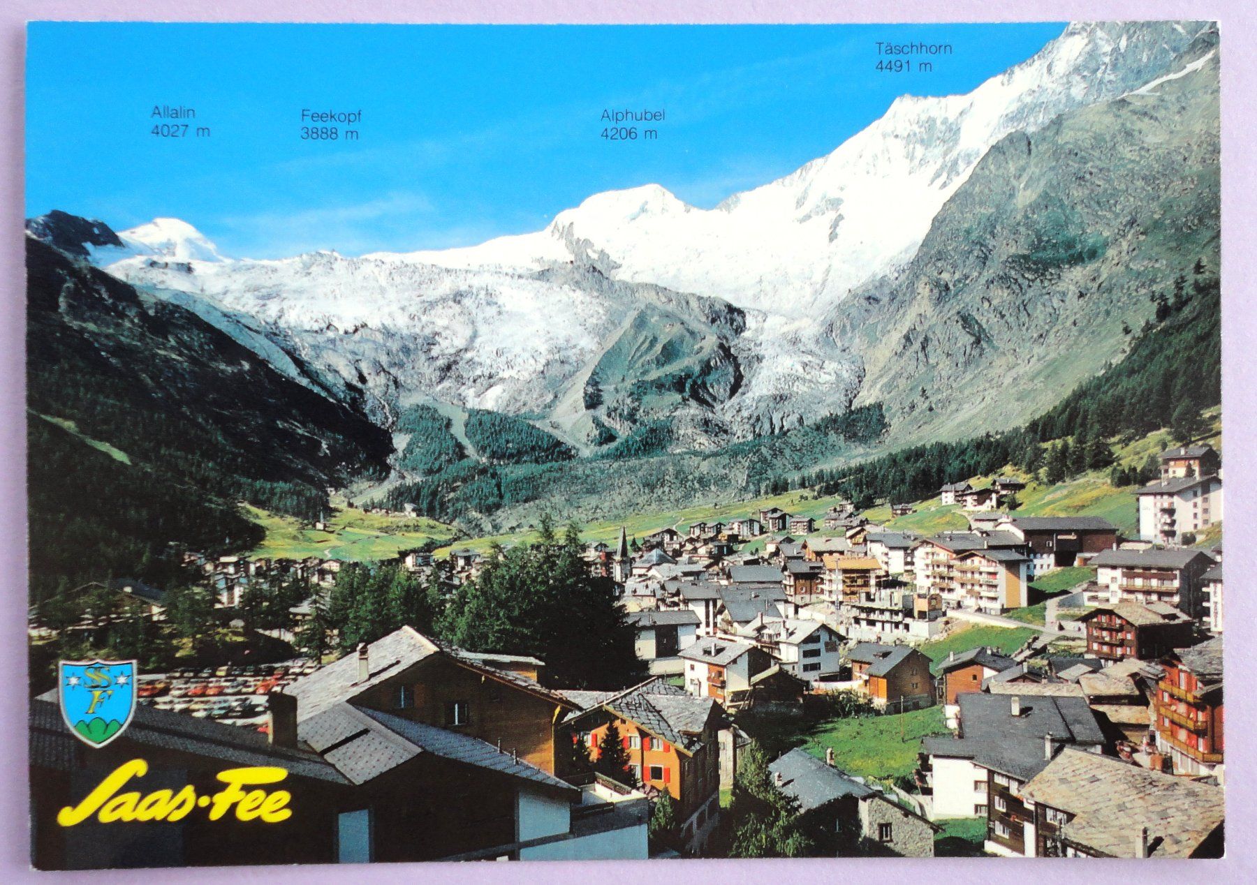 Cartoline postali: Saas-Fee 1800 m – Usato da Fétigny venduto da Billy2miny