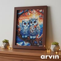 Diamond painting terminé 30x40 cm
