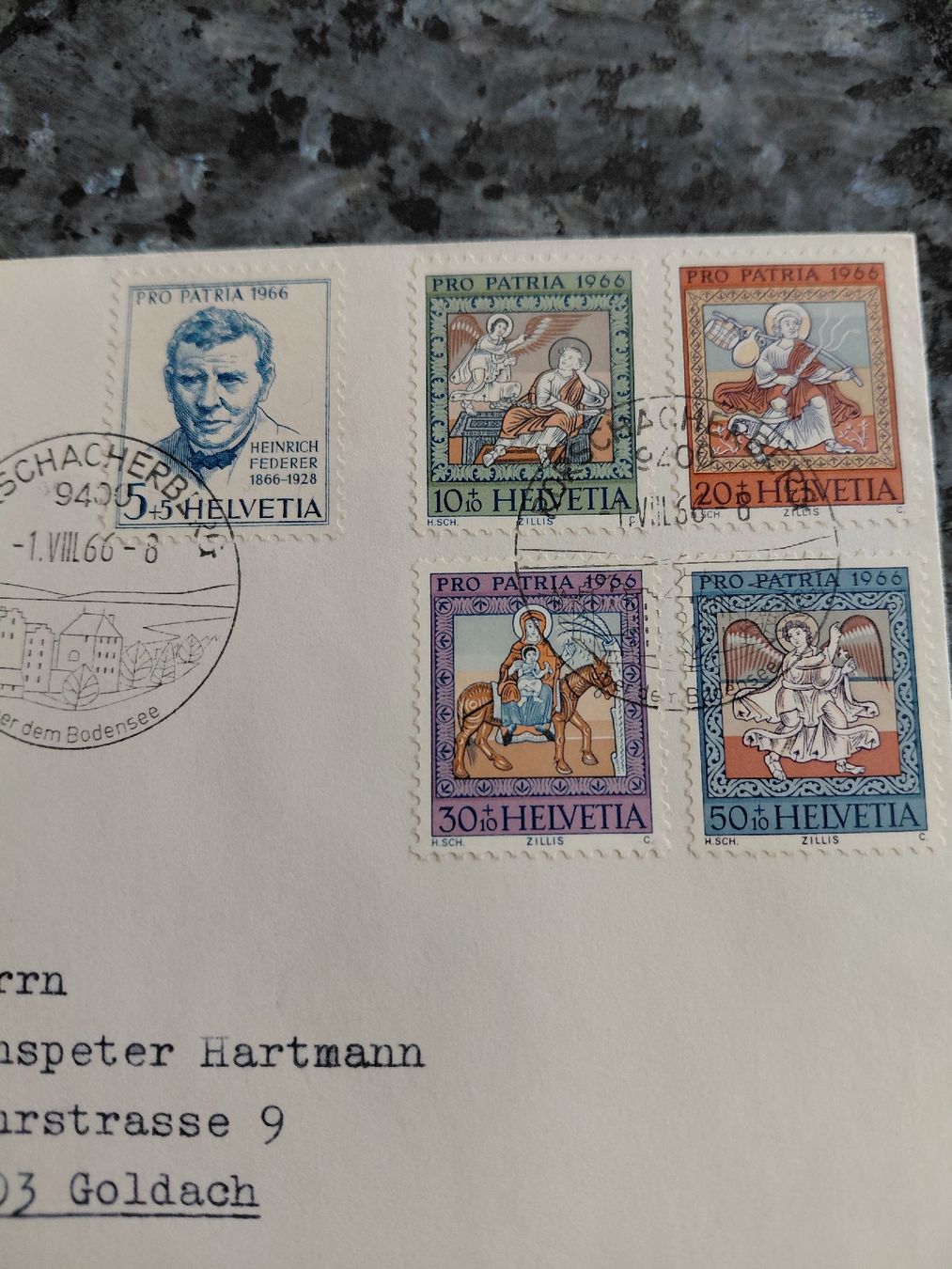 Tutti i francobolli: 2 Couvert Pro Patria 1966 und 1967 – Nuovo (secondo la descrizione) da Bonaduz venduto da topolino052 1