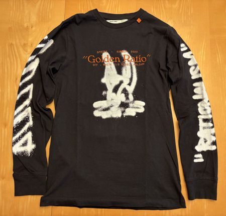 Off-White Longsleeve "Golden Ratio" - Top Zustand! Gr. M