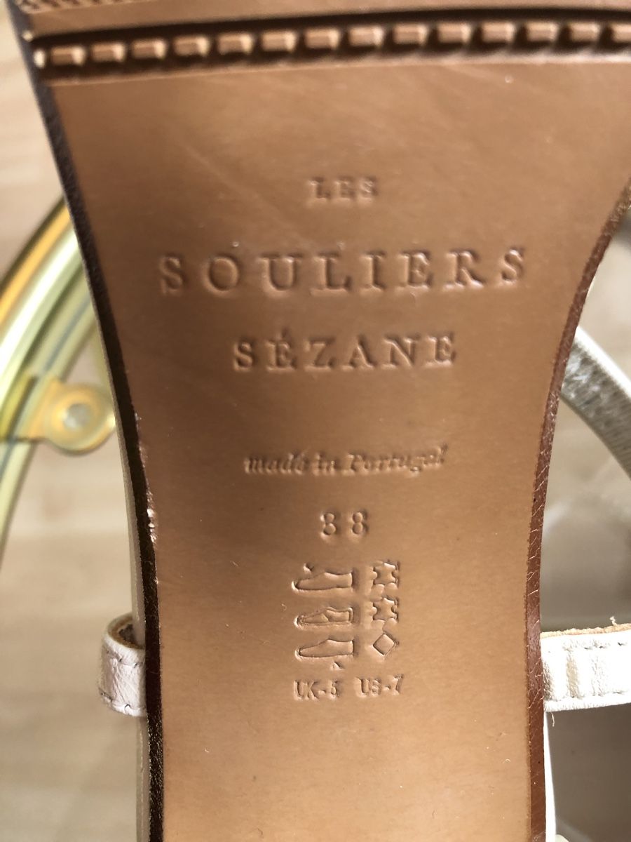 Sezane Damenschuhe: Sandales cuir écru Sézane – Neu (gemäss Beschreibung) aus Clarens von ale_yc7t 4