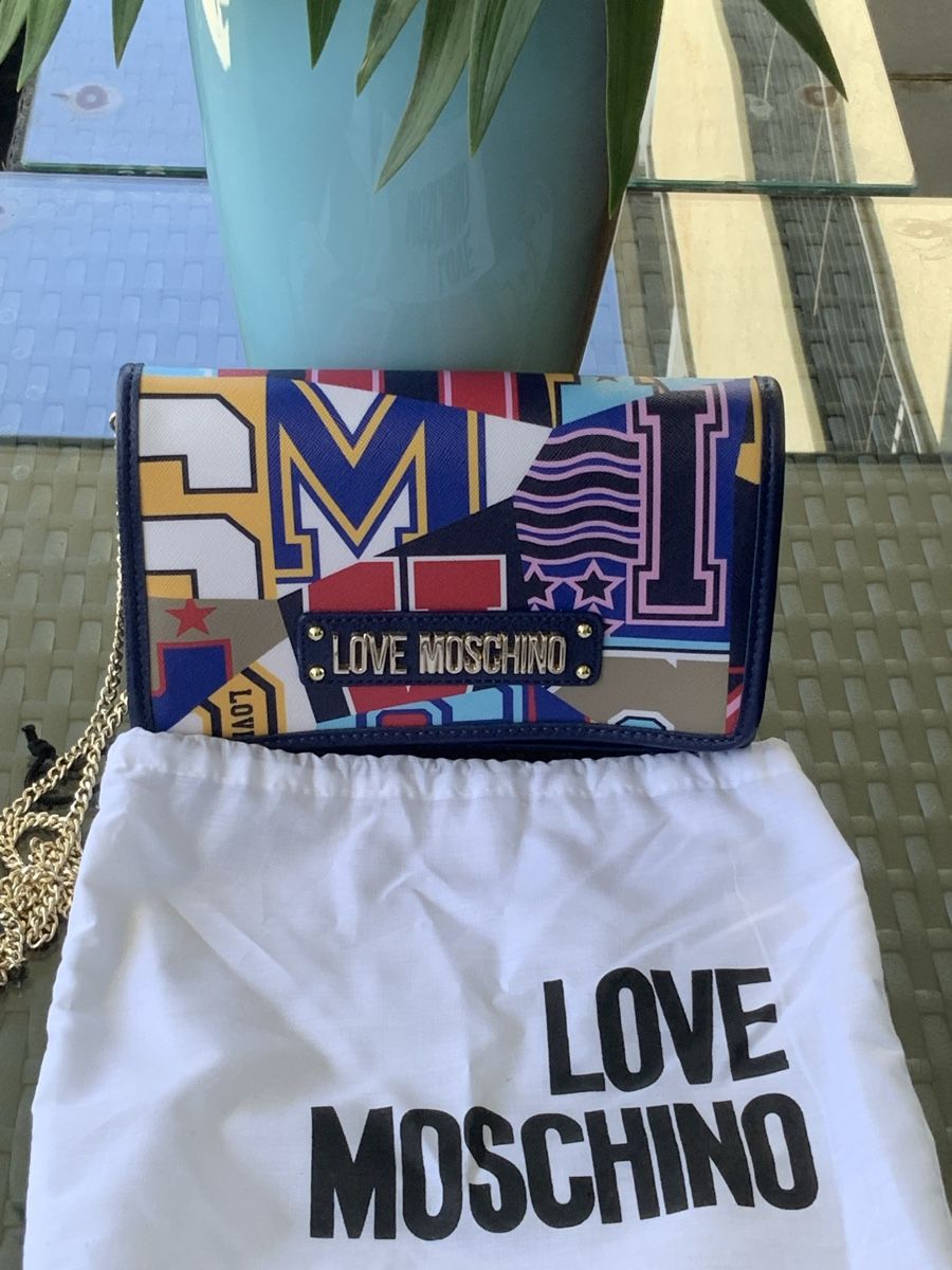 Moschino Borse da donna: Love Moschino Tasche, bunte Patchwork Optik, neu, mit Staubb – Nuovo e nell'imballaggio originale da Rafz venduto da henfrei24 8