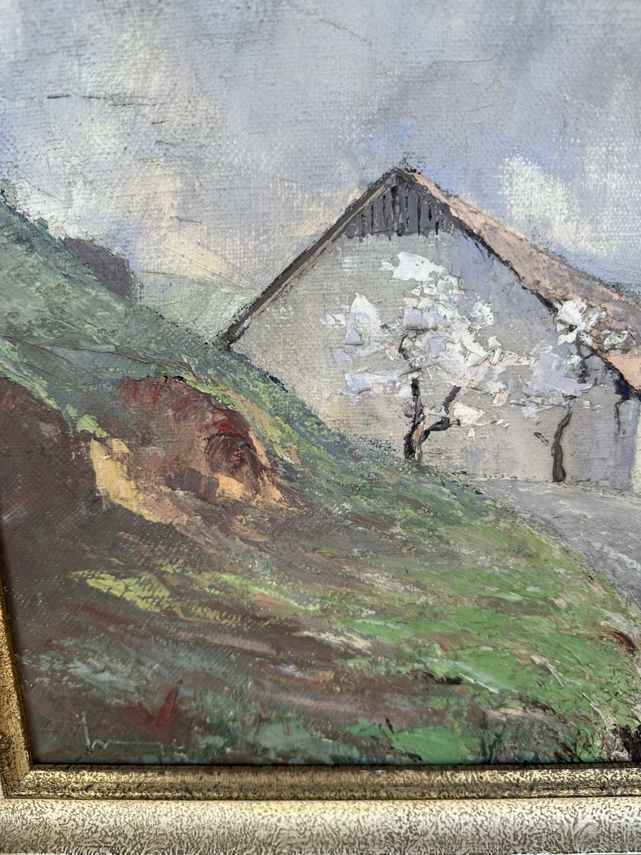 Dipinti: Huile sur toile, paysage printemps – Usato da Lausanne venduto da artnouveau04 2