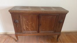 Antikes Schubladenelement Holz
