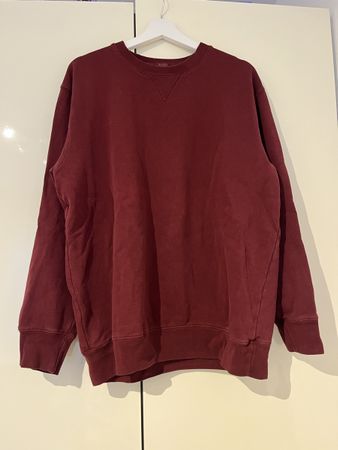 Bordeauxroter oversized Pullover