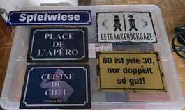 Diverse Schilder, Blechschilder, Deko Schilder zu verkaufen