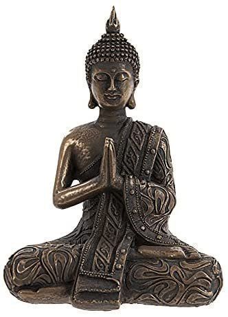 Skulpturen & Statuen: Bronzefigur BRONZIERT!!! Buddha‪‪ – Neu und originalverpackt aus Lopagno von CLep