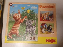 Baby-Puzzle Katze, Hund,  Kaninchen