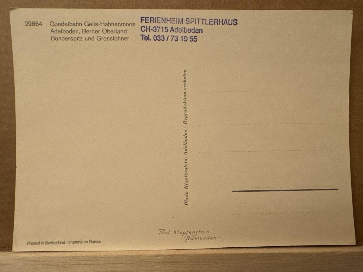 Cartoline postali: AK von Adelboden – Usato da Rümlang venduto da Kartenpost1 1