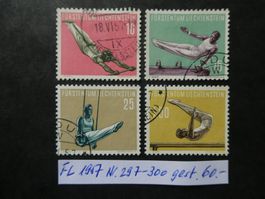 FL 1957 Nr. 297-300 gestempelt