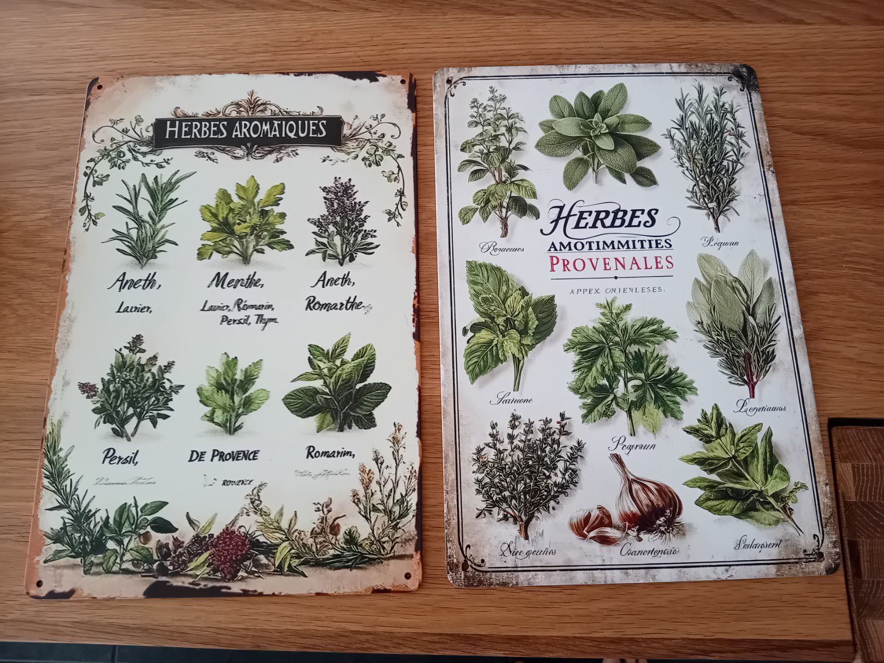 Schilder: 2 Blechschilder Kräuter Provence – Neu (gemäss Beschreibung) aus Burgdorf von carodesign1