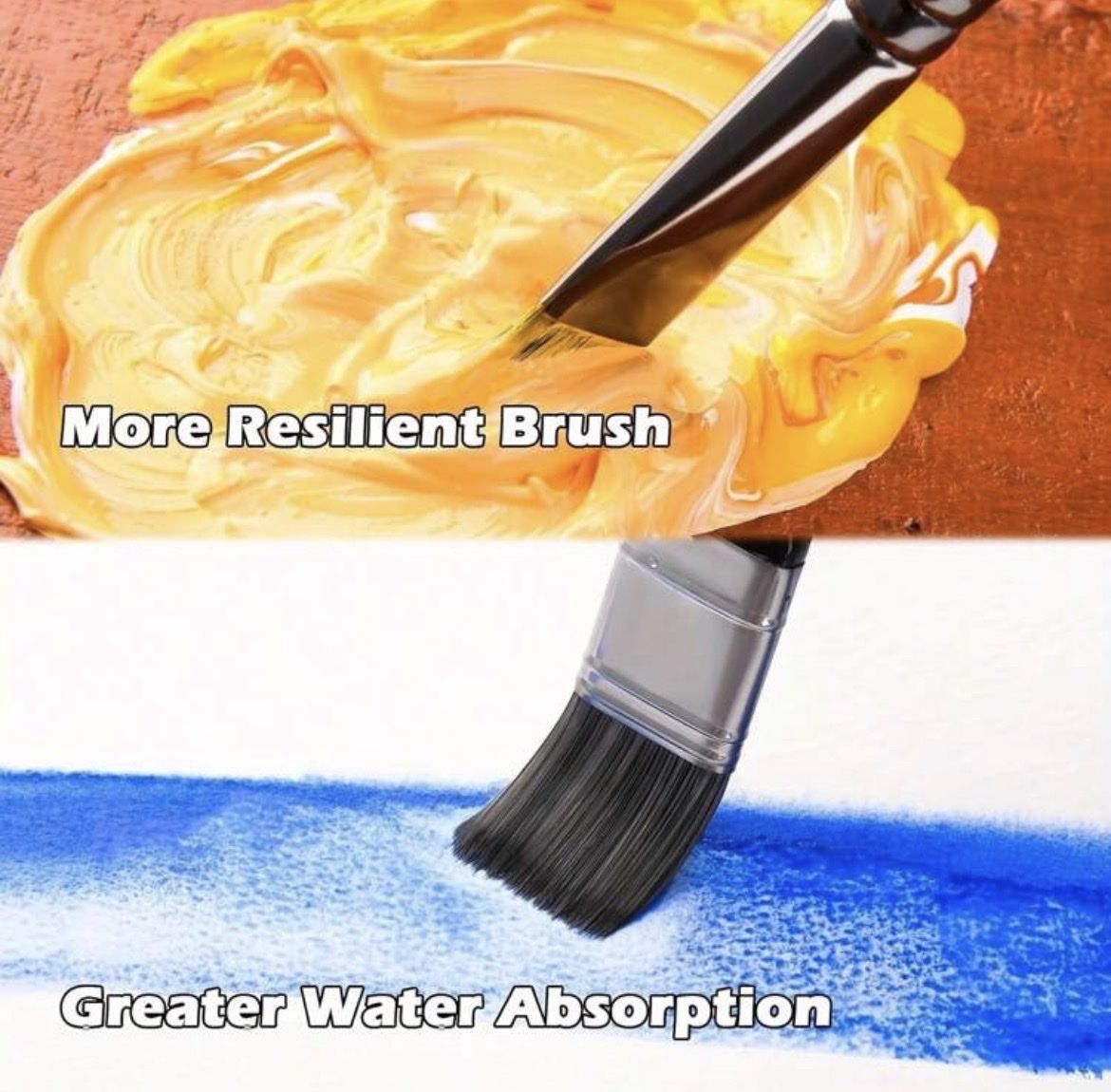 Pennelli: 24er Pinselset Aquarell, Acryl, Öl – Nuovo e nell'imballaggio originale da Emmenbrücke venduto da ShopDirect 3