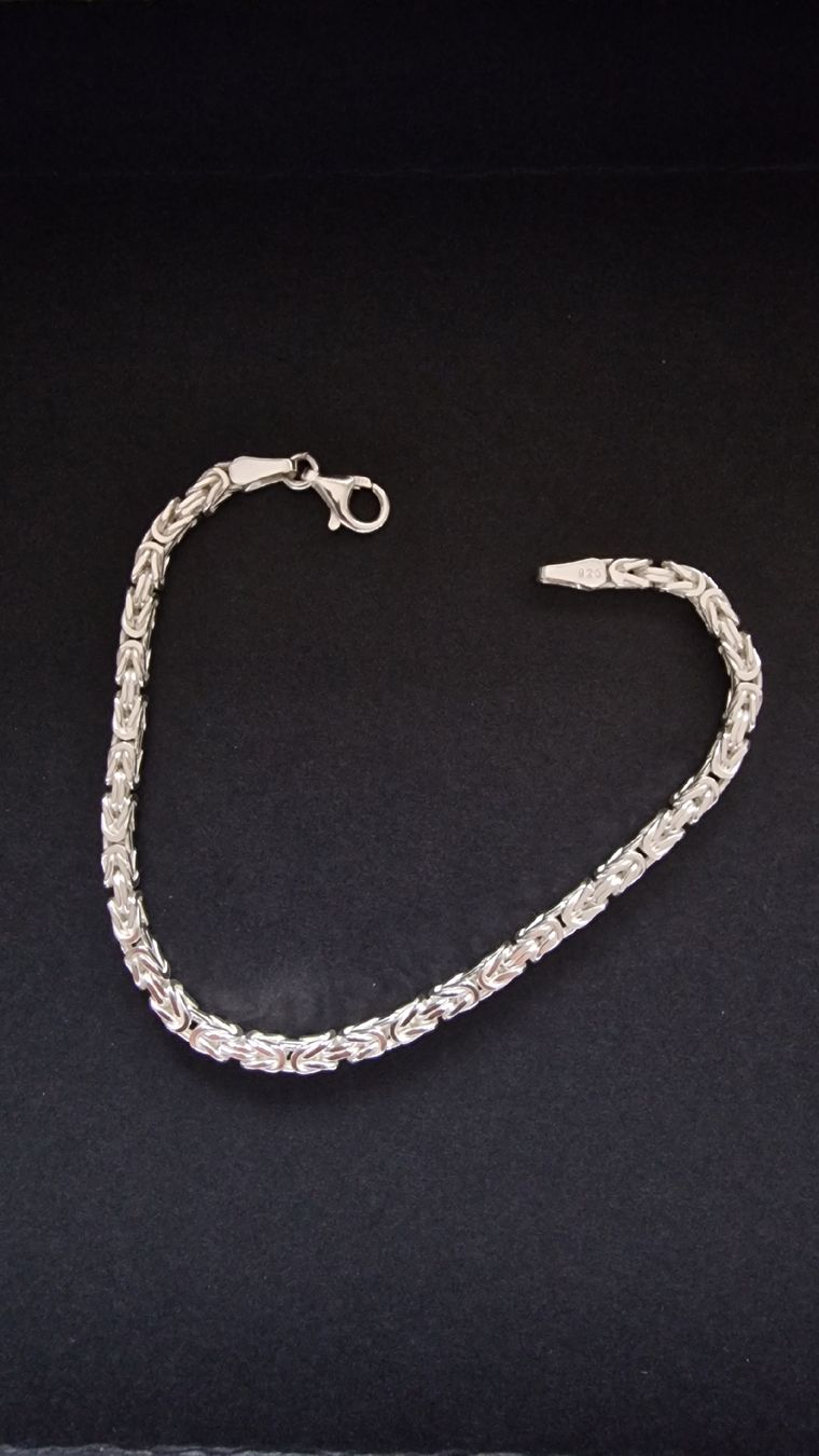 Bracciali & Braccialetti: Königsarmband 925 Silber 3.0mm – Nuovo e nell'imballaggio originale da Bassersdorf venduto da Al-EnStore 1