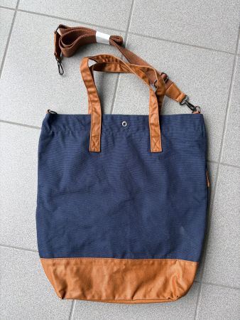 Coole Strand Tasche Stoff dunkelblau Sommer NEU