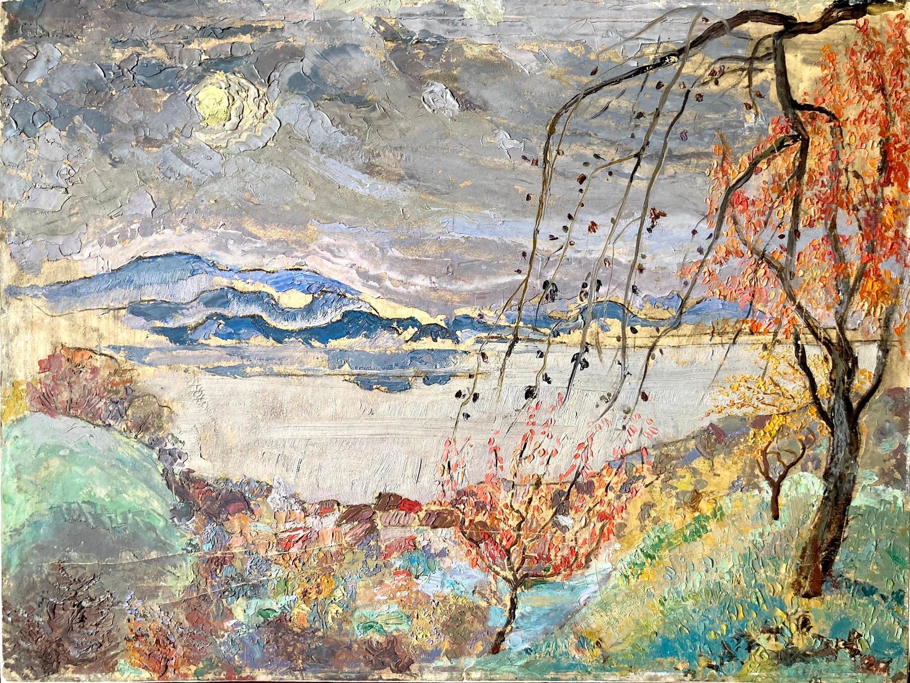 Gemälde: 🌟TOP Gemälde Impressionismus Landschaft signiert 1920🌟 – Gebraucht aus Gebenstorf von Startaler