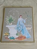 Eingerahmter Vintage Spiegel  im Art-Deco- oder Jugendstil