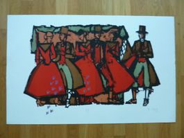 R. Mirer Litho  "Engadinergesellschaft 1990 KP,  Fr. 790.--