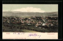 Wohlen, Gesamtansicht mit Bergpanorama