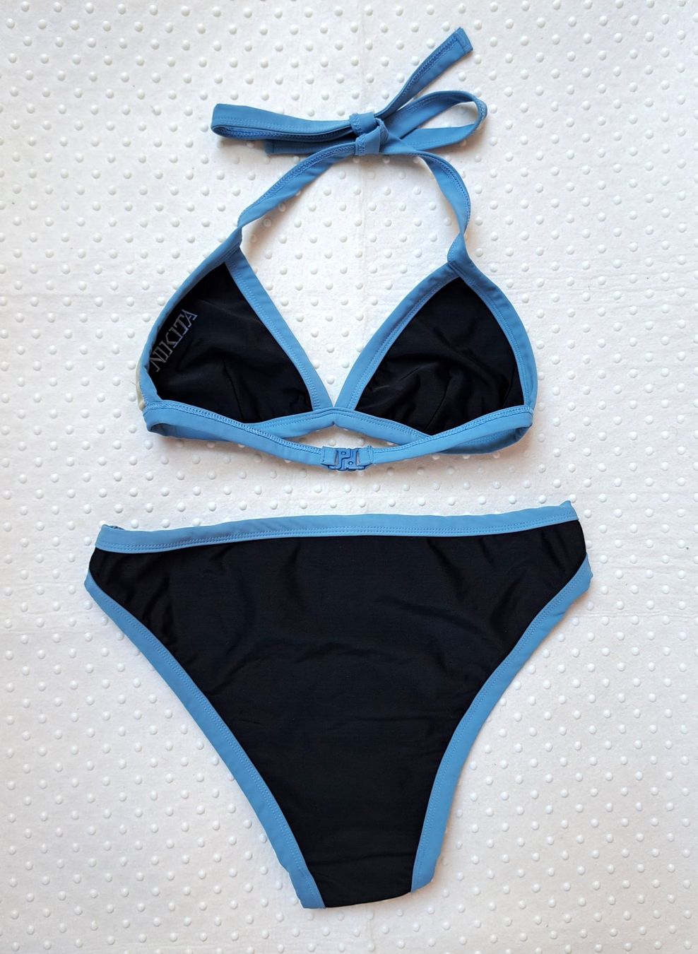 Badekleider & Bikinis: Neu! NIKITA Bikini, schwarz/hellblau, Gr. S – Neu und originalverpackt aus Gysenstein von joshuas81