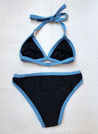 Neu! NIKITA Bikini, schwarz/hellblau, Gr. S