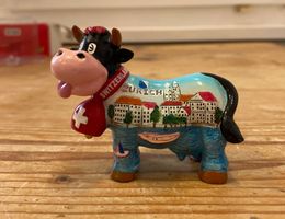 Schweizer Souvenir Figur, Lustige Kuh, Zürich