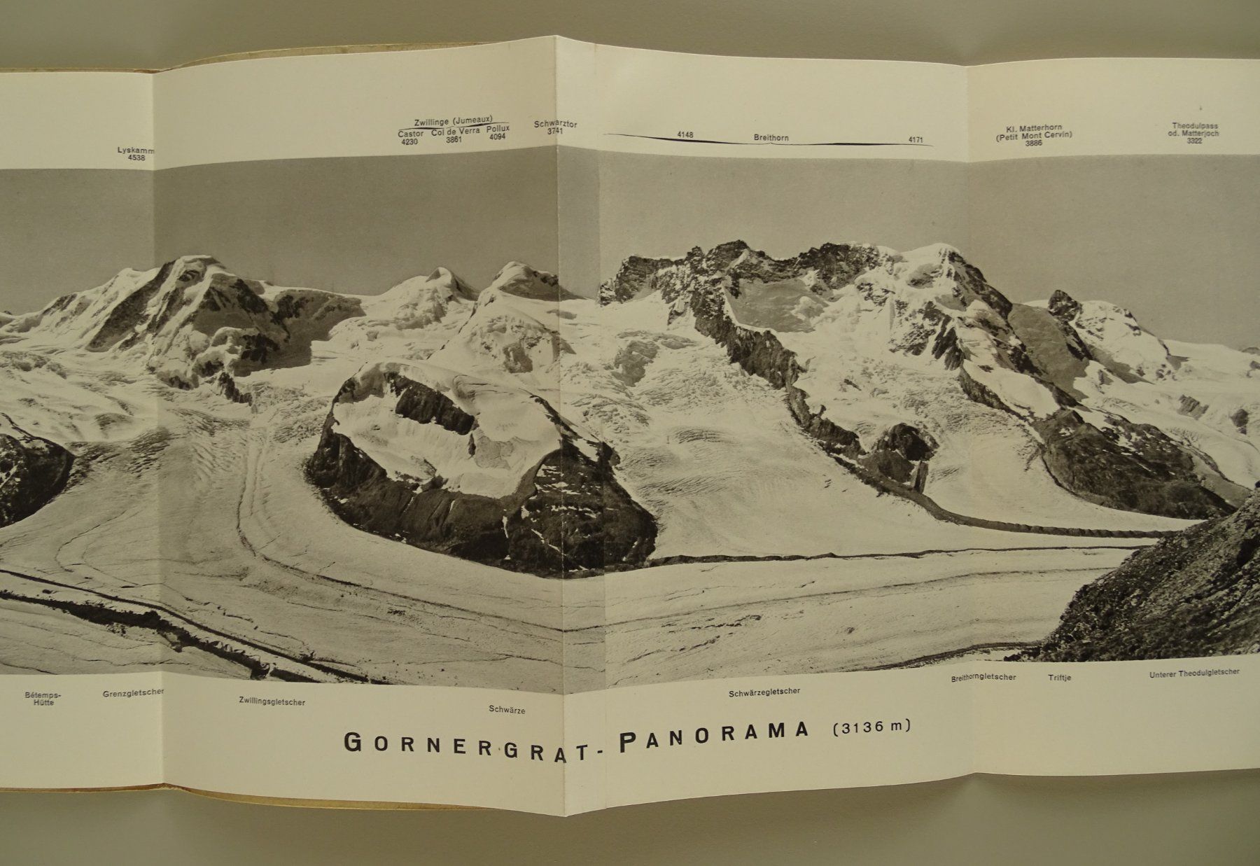 Libri: ZERMATT PANORAMA VOM GORNERGRAT – Usato da Grüningen venduto da Kartensammler 2