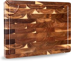 Schneidebrett Holz aus Akazienholz, 38 x 28 x 3cm