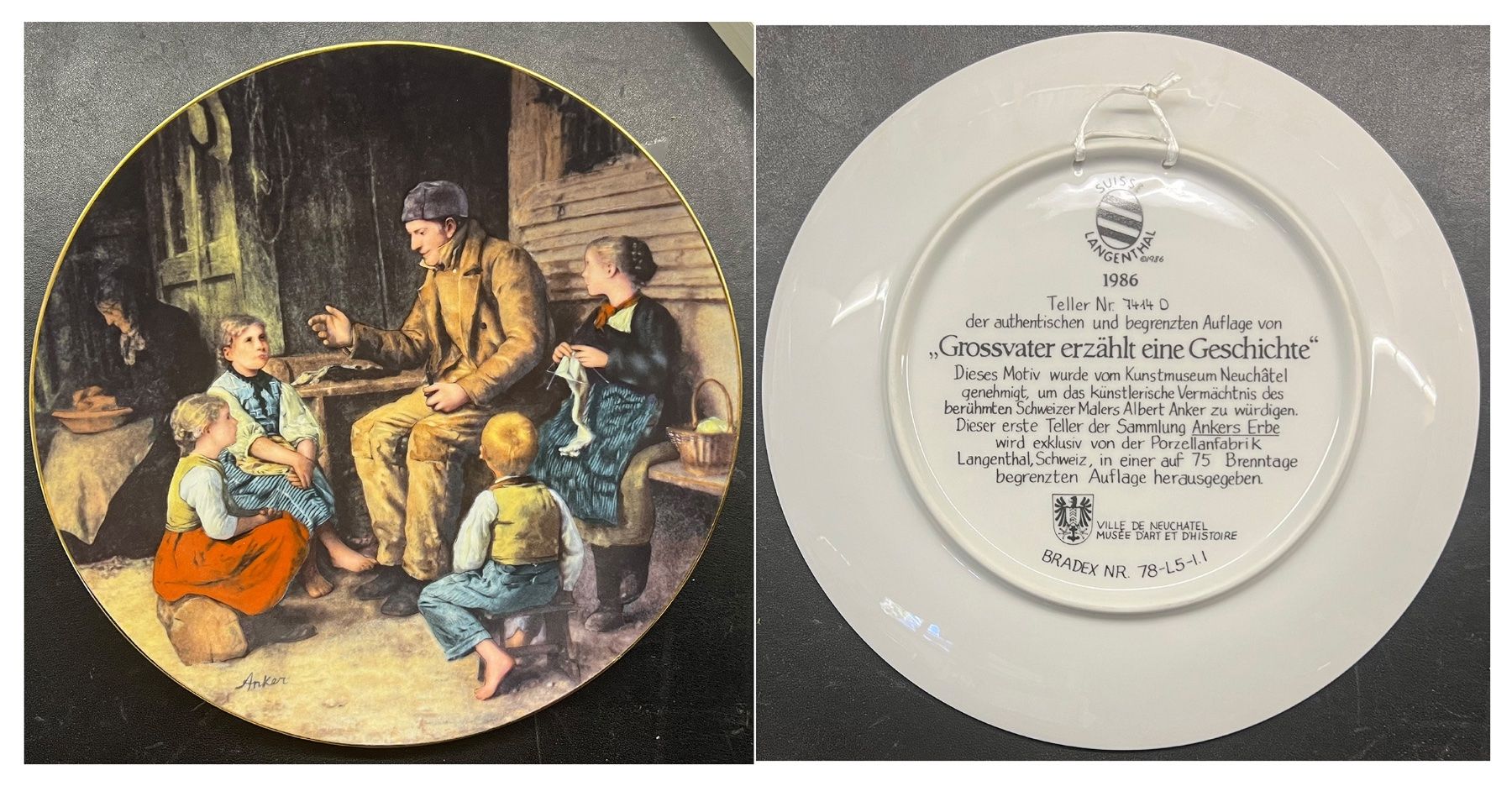 Piatti: 8 Anker Teller. Langenthal. Porzellan – Nuovo e nell'imballaggio originale da Zumikon venduto da tesoro8853 1